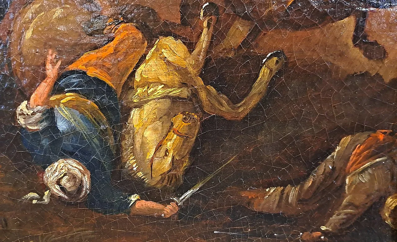 Artista della scuola del Nord, olio su tela, '700 5