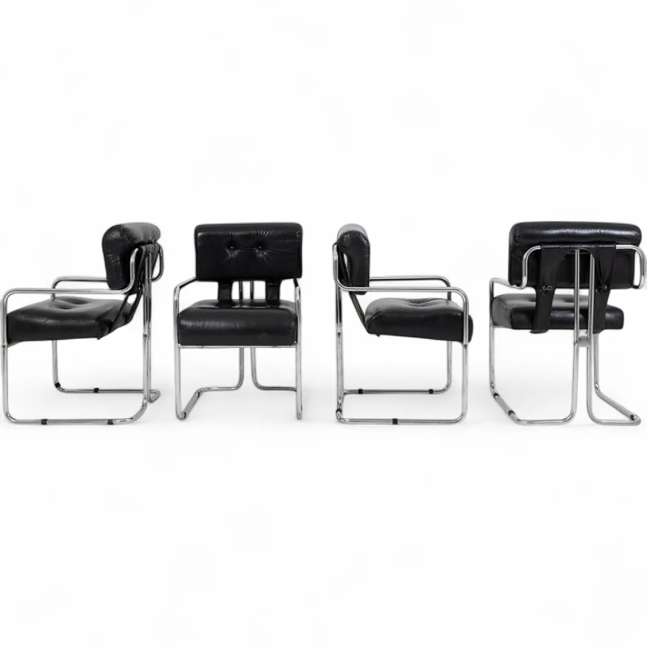 4 Tucroma armchairs by Guido Faleschini for Mariani, late 20th century 9