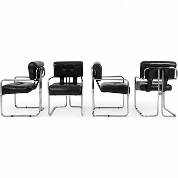4 Tucroma armchairs by Guido Faleschini for Mariani, late 20th century