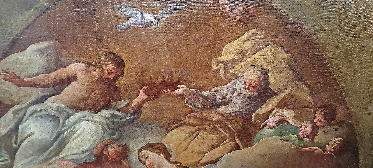 Cerchio di Sebastiano Conca, Incoronazione della Vergine, '800 2