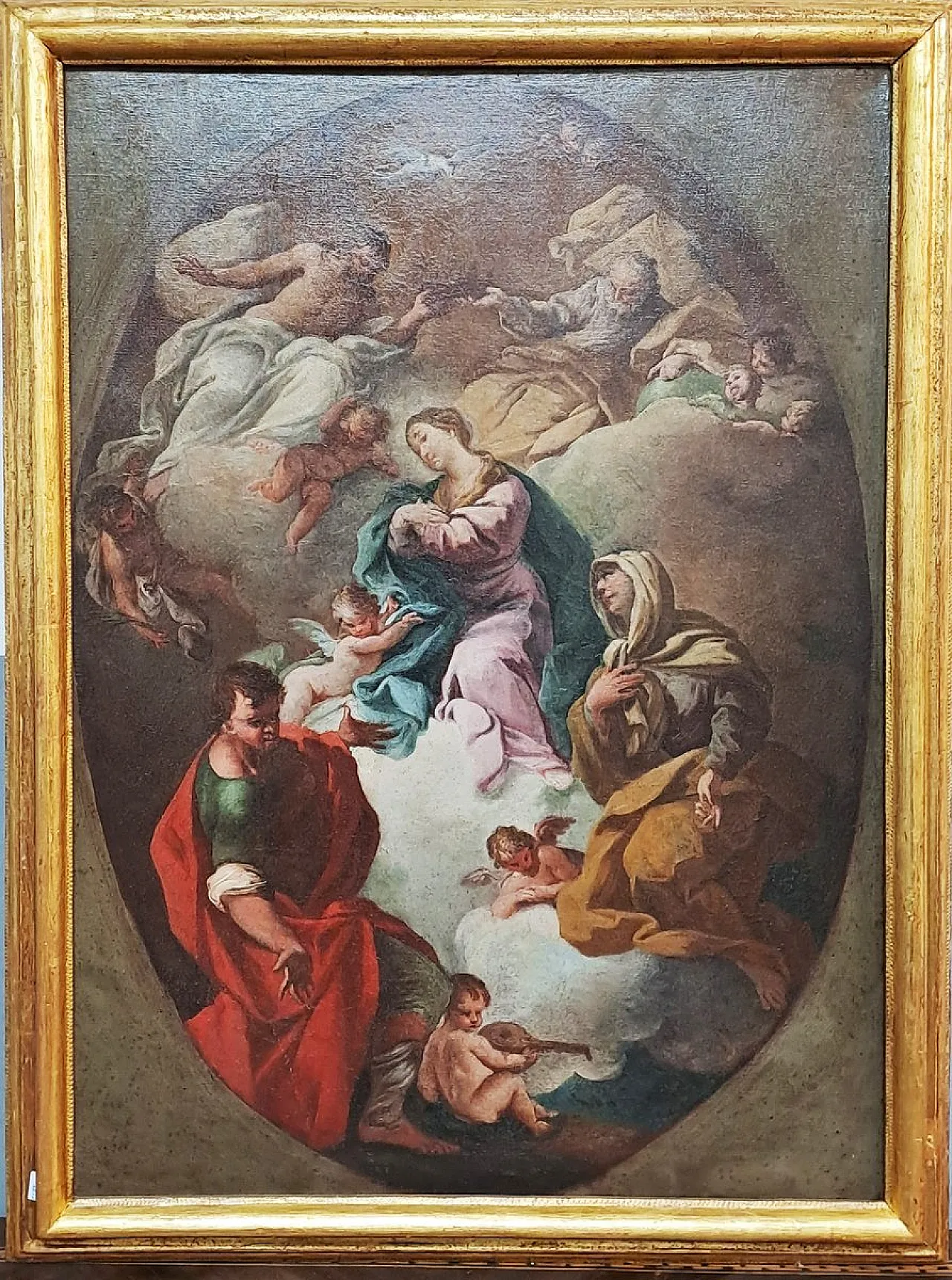 Cerchio di Sebastiano Conca, Incoronazione della Vergine, '800 11