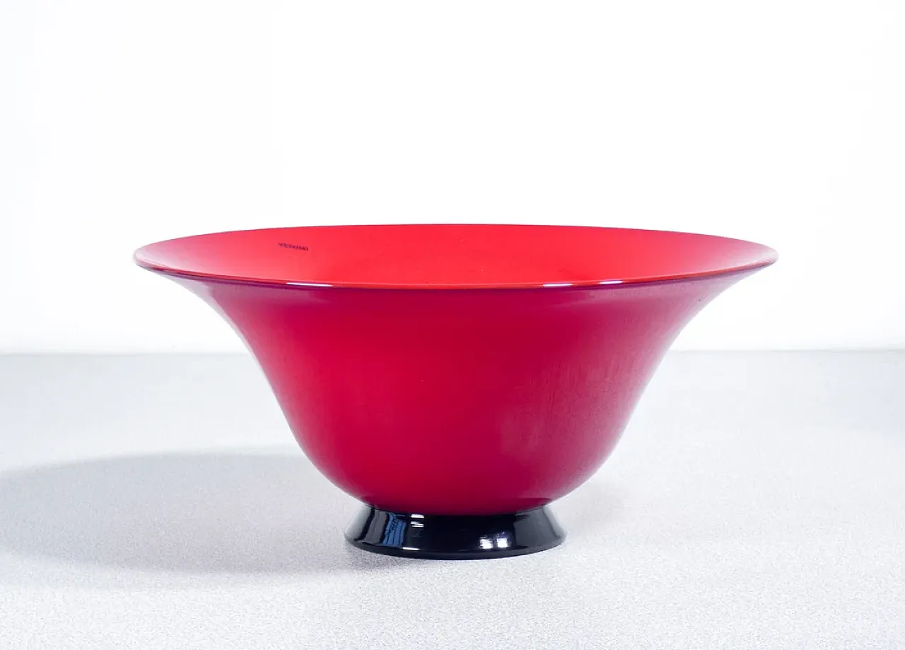 Opal blown glass cup vase by Venini, 2000s 1