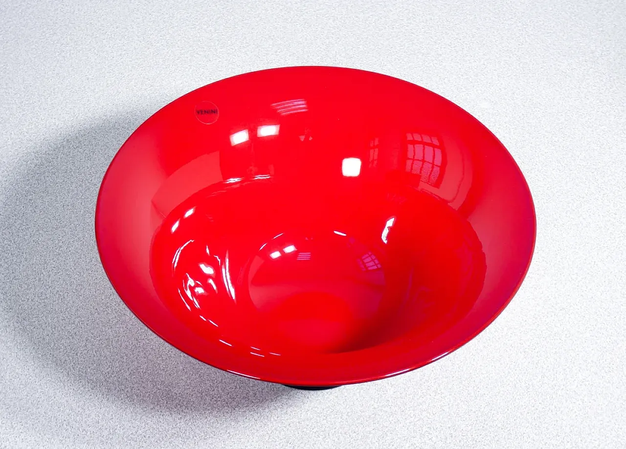 Opal blown glass cup vase by Venini, 2000s 5