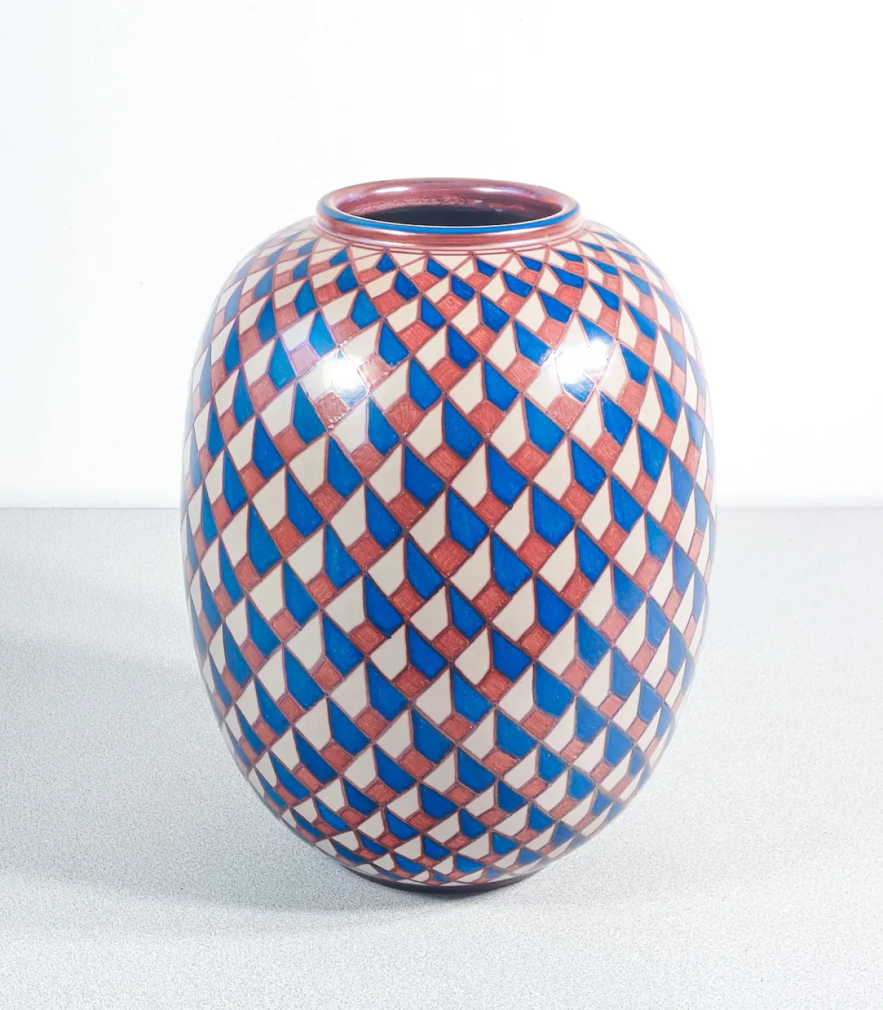 Vaso in maiolica, Bottega VIGNOLI, anni '70 1