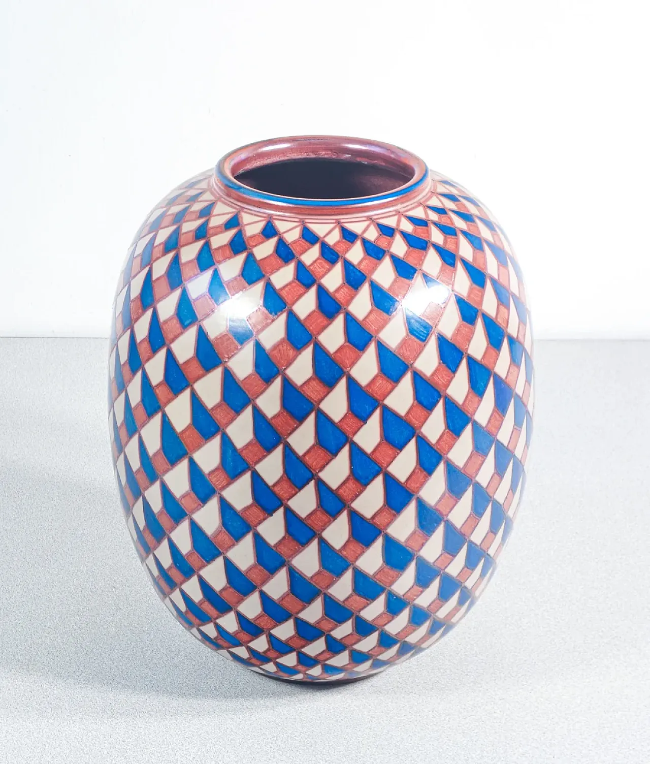 Vaso in maiolica, Bottega VIGNOLI, anni '70 2