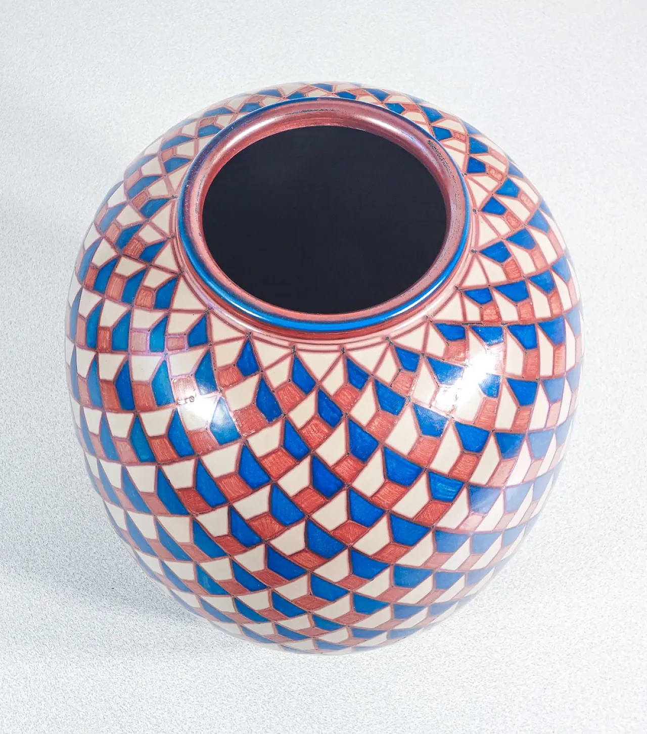 Vaso in maiolica, Bottega VIGNOLI, anni '70 3
