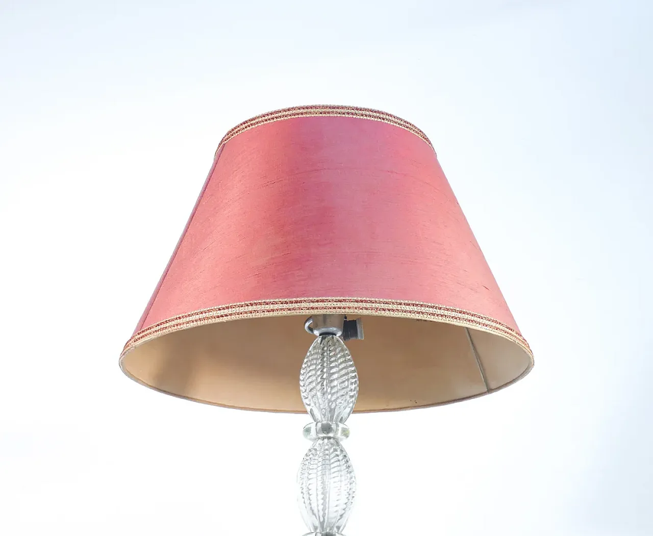 Lampada da terra in vetro soffiato di BAROVIER & TOSO, anni '40 2