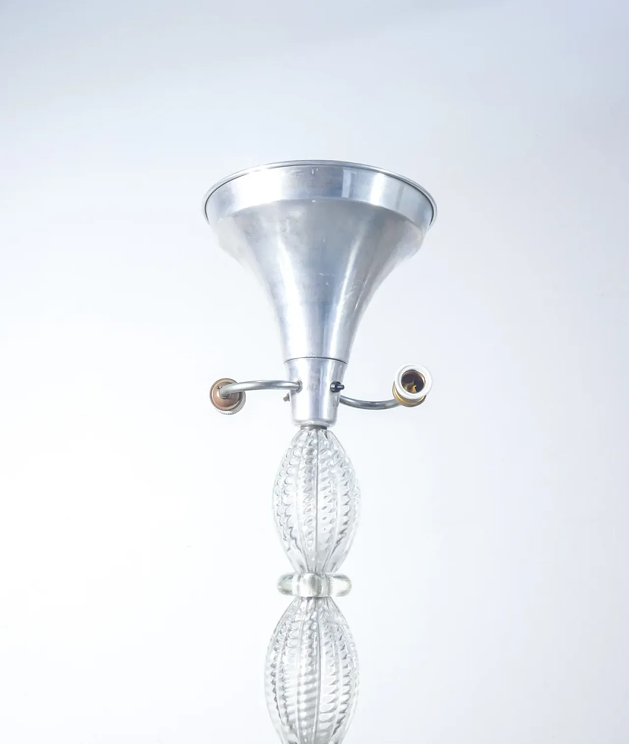 Lampada da terra in vetro soffiato di BAROVIER & TOSO, anni '40 4
