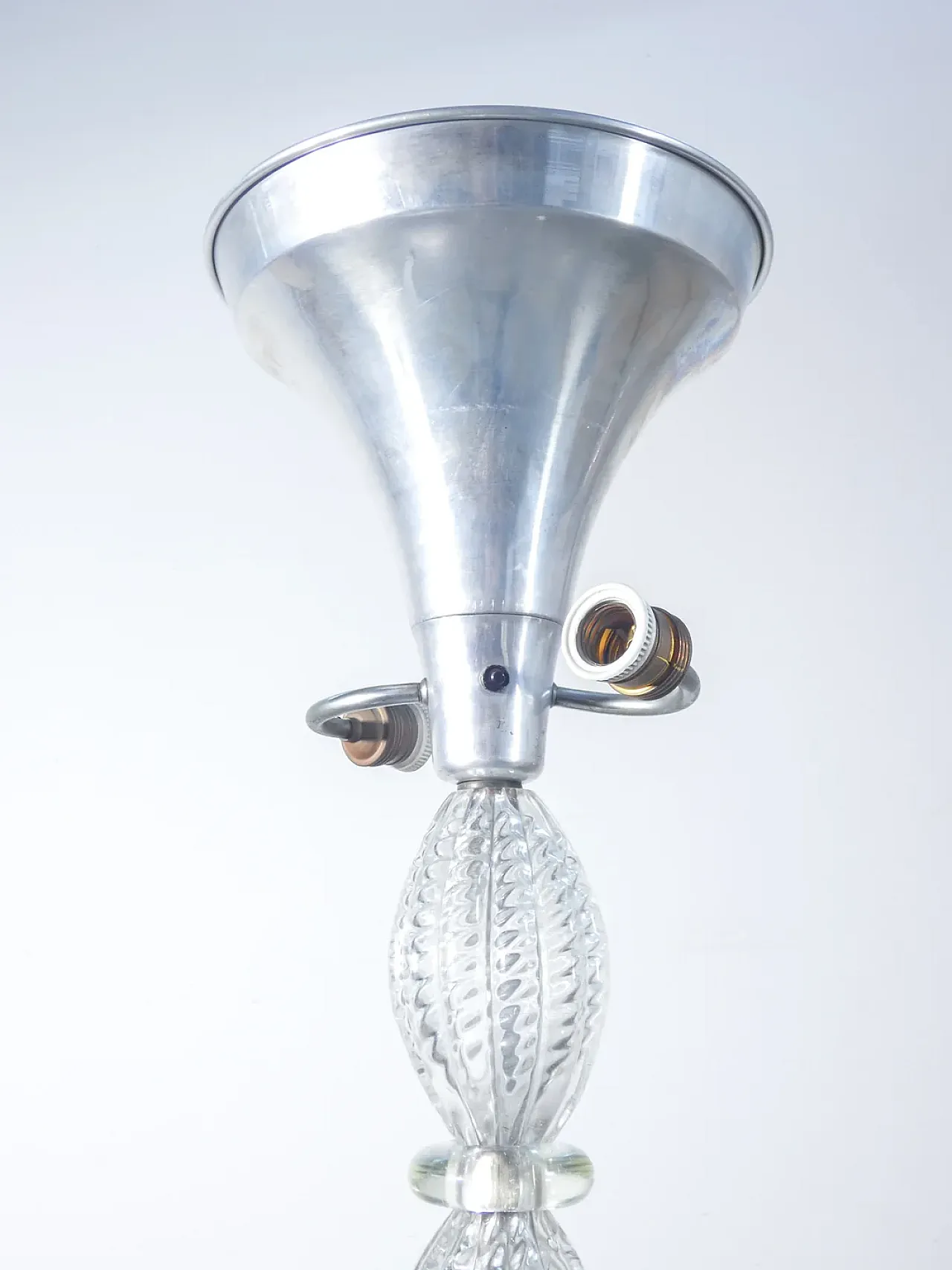 Lampada da terra in vetro soffiato di BAROVIER & TOSO, anni '40 5