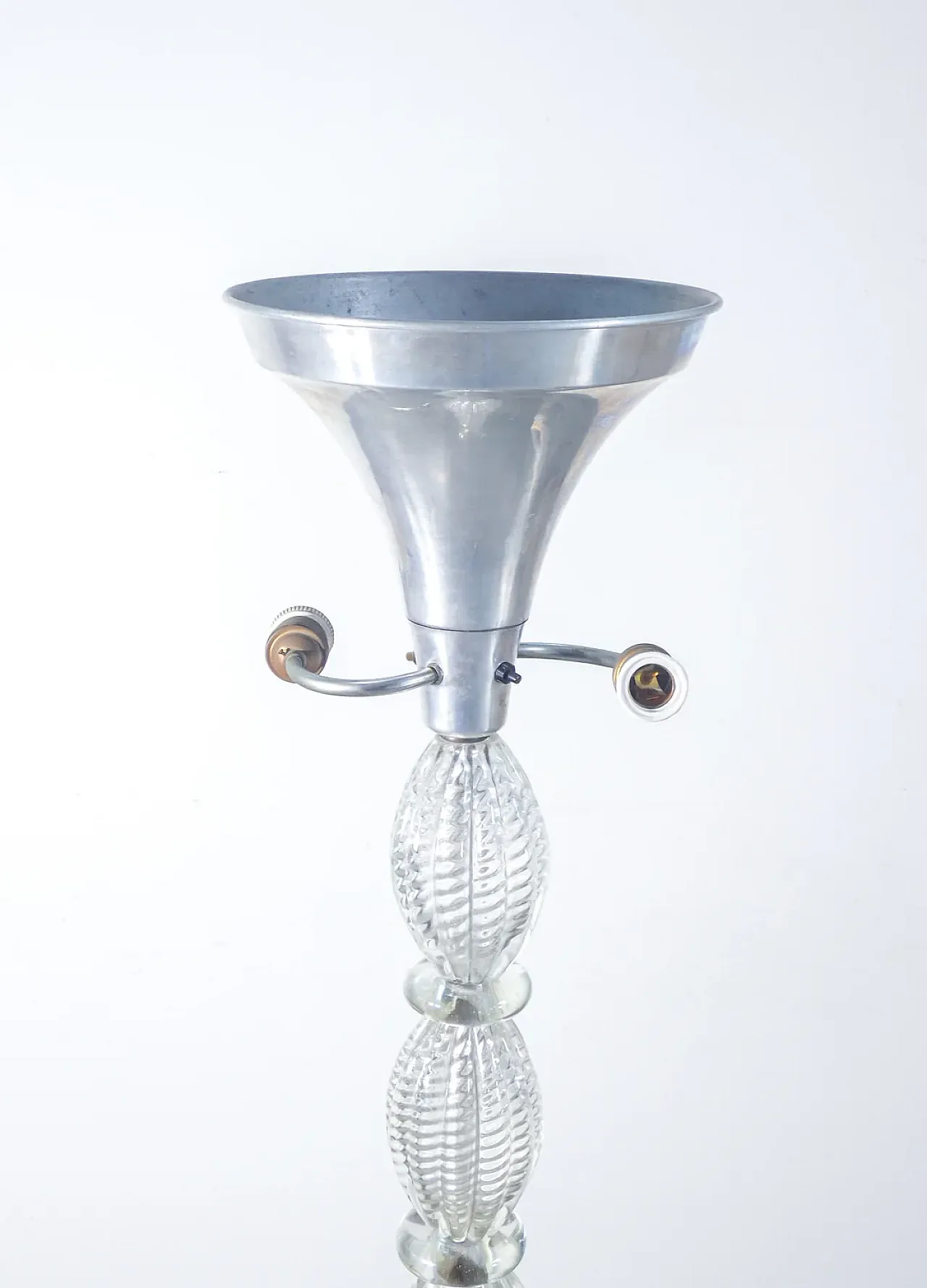 Lampada da terra in vetro soffiato di BAROVIER & TOSO, anni '40 6