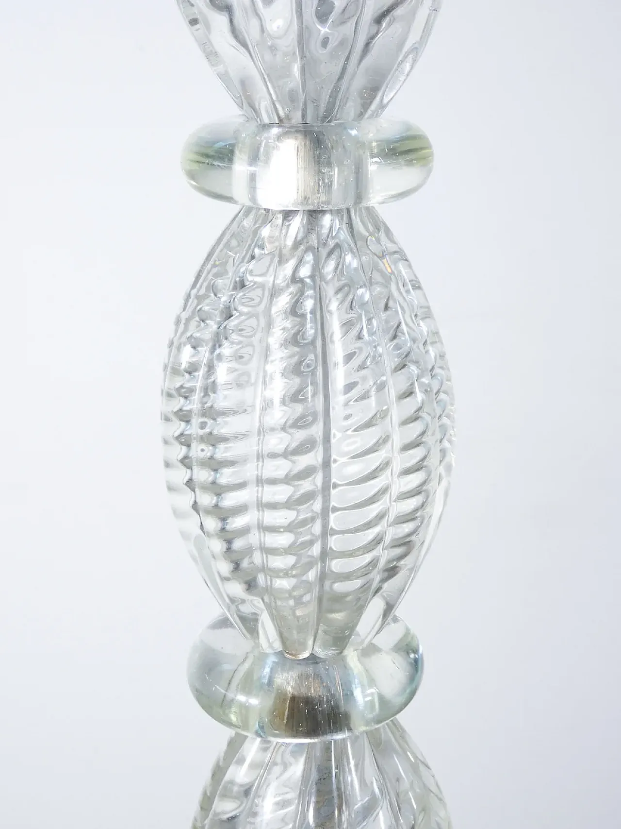 Lampada da terra in vetro soffiato di BAROVIER & TOSO, anni '40 7