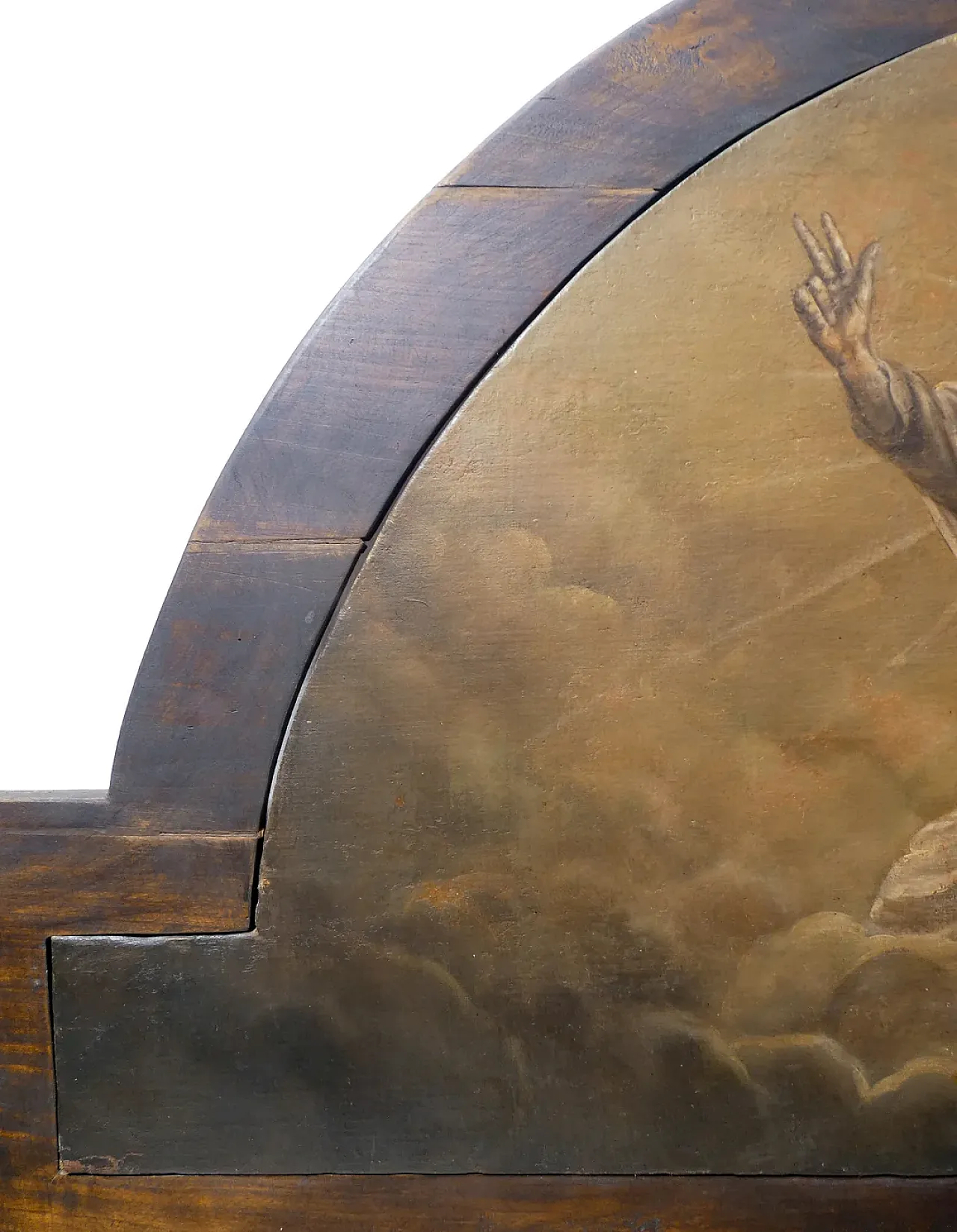 Dio Padre Trinità, olio su tela con cornice in legno, '800 6