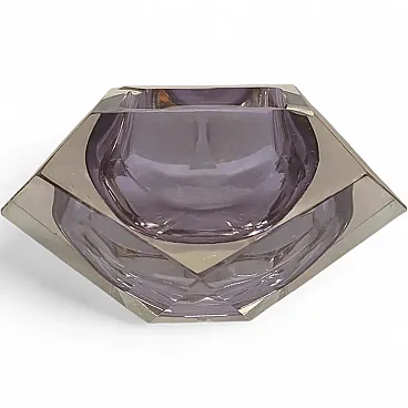 Ashtray in Murano glass by Flavio Poli for Seguso, 1960s