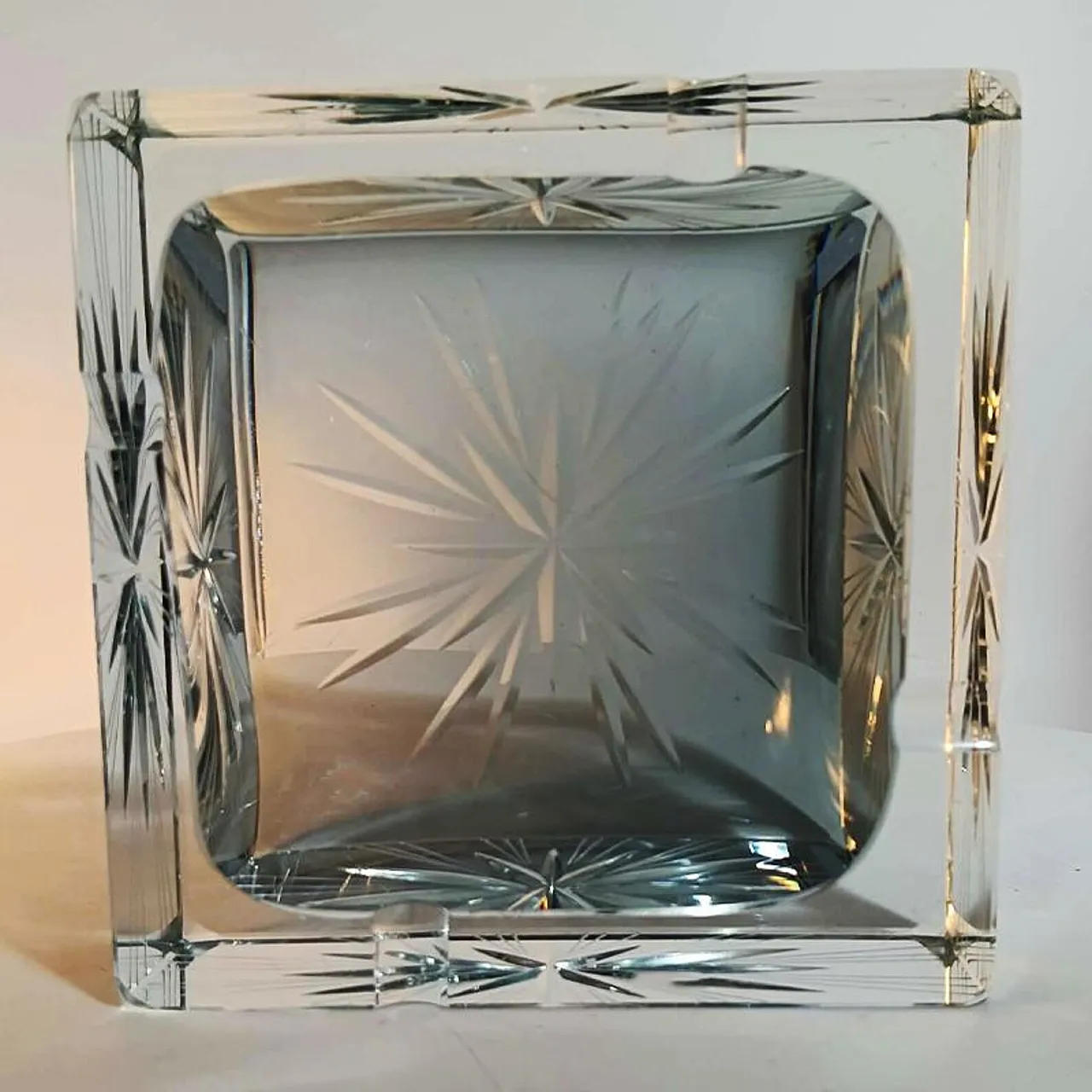 Square ashtray in Murano glass by Madruzzato, 1960s 4