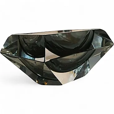 Ashtray in Murano glass by Flavio Poli for Seguso, 1960s