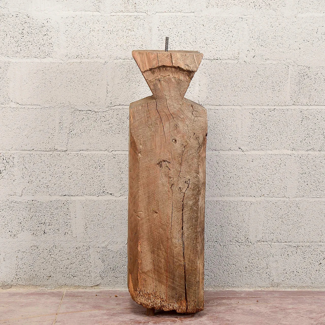 Wooden pedestal column, 20th century 1