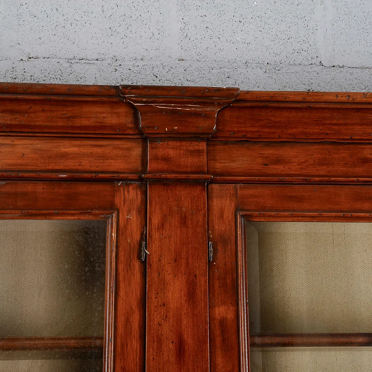 Walnut display case, 19th century 11