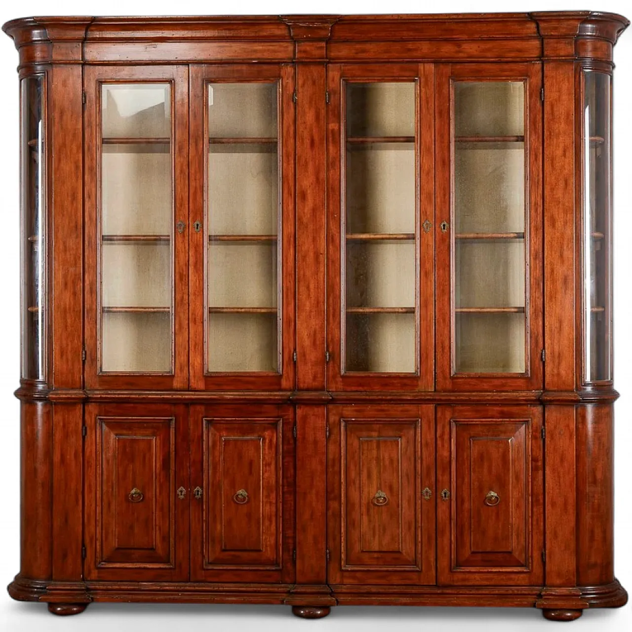 Walnut display case, 19th century 13
