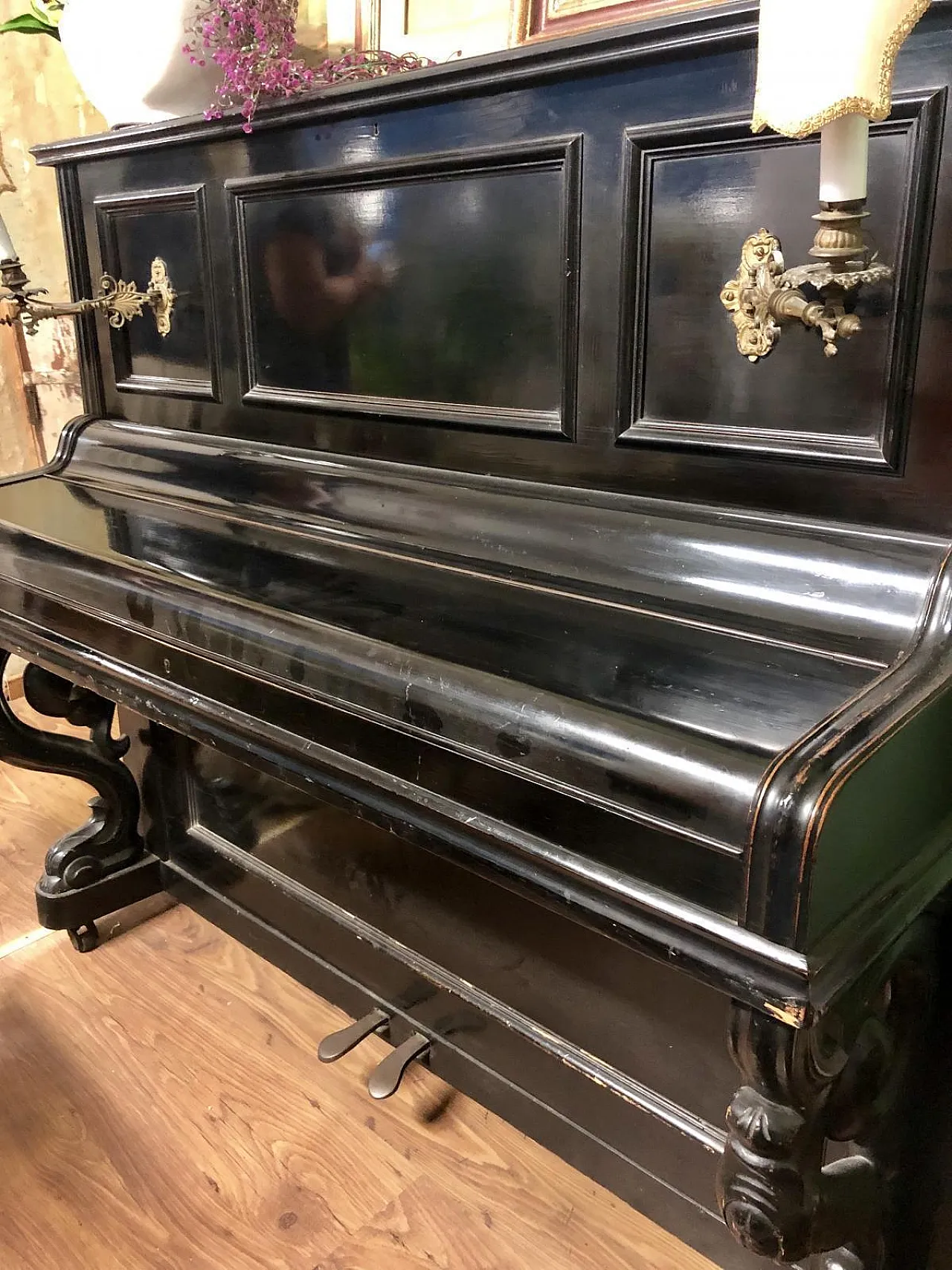 Upright Piano Napoleon III Quandt Berlin 1880 4