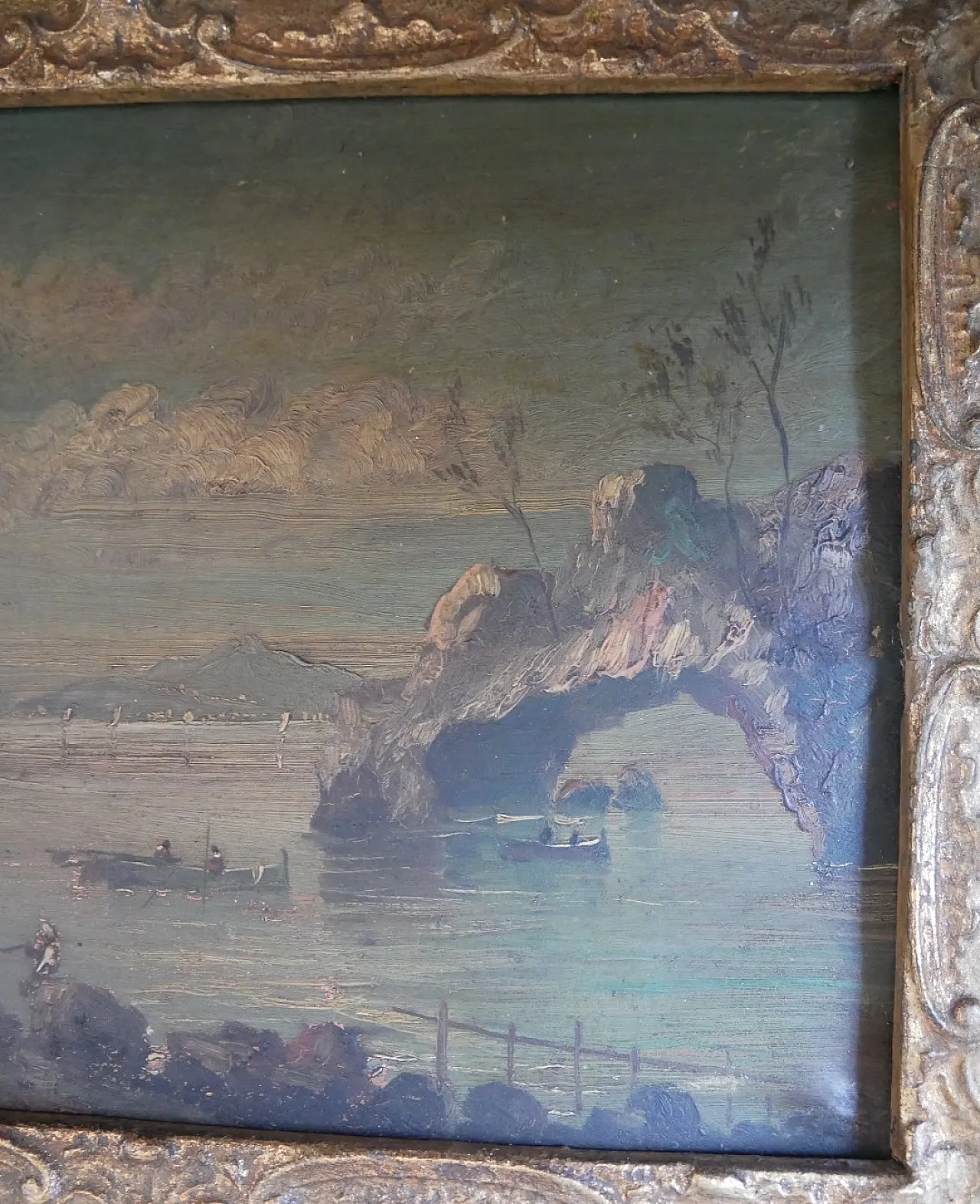 Paesaggio marino Dipinto ad olio, '800 6