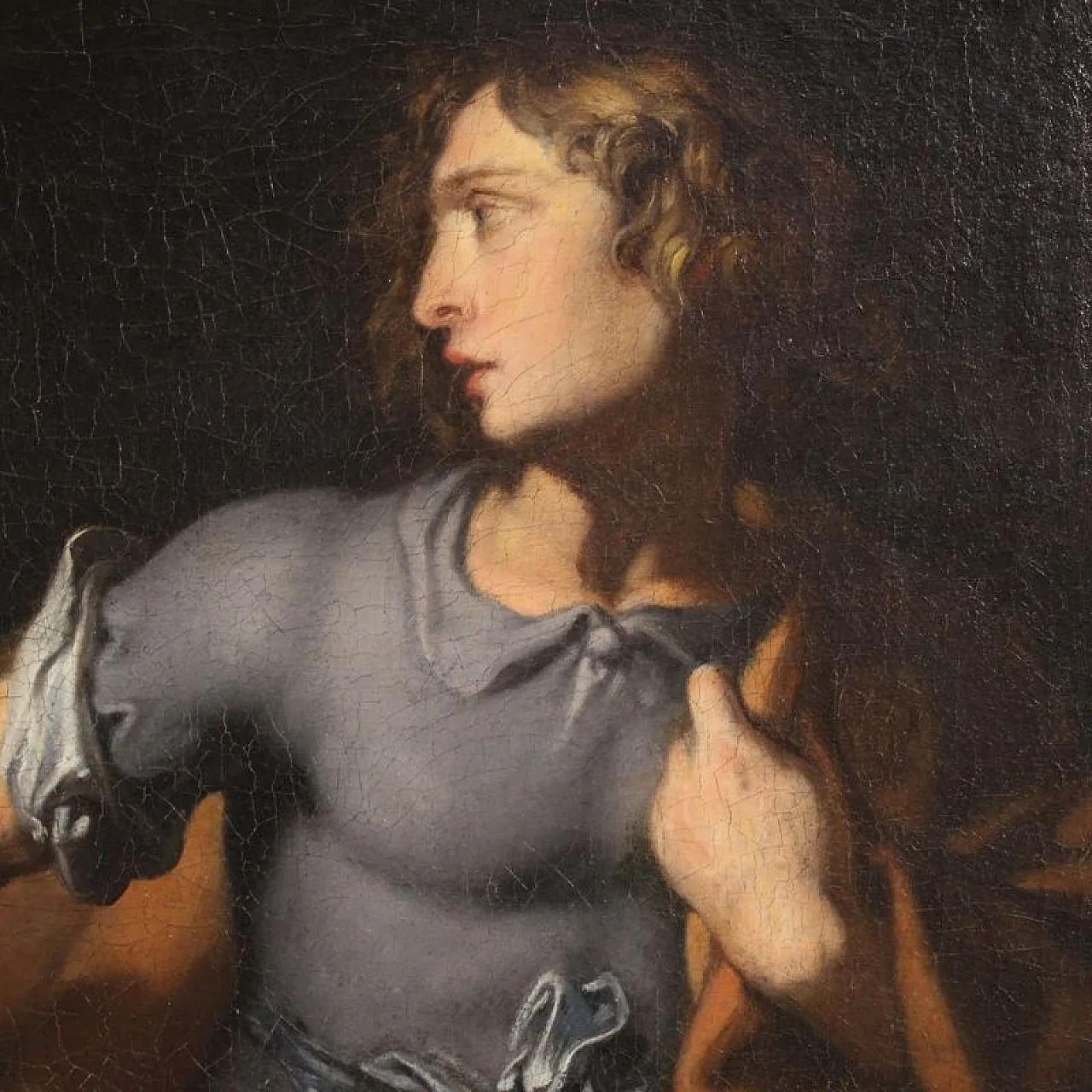 French painting, Joseph and his wife Putiphar, 17th century 10