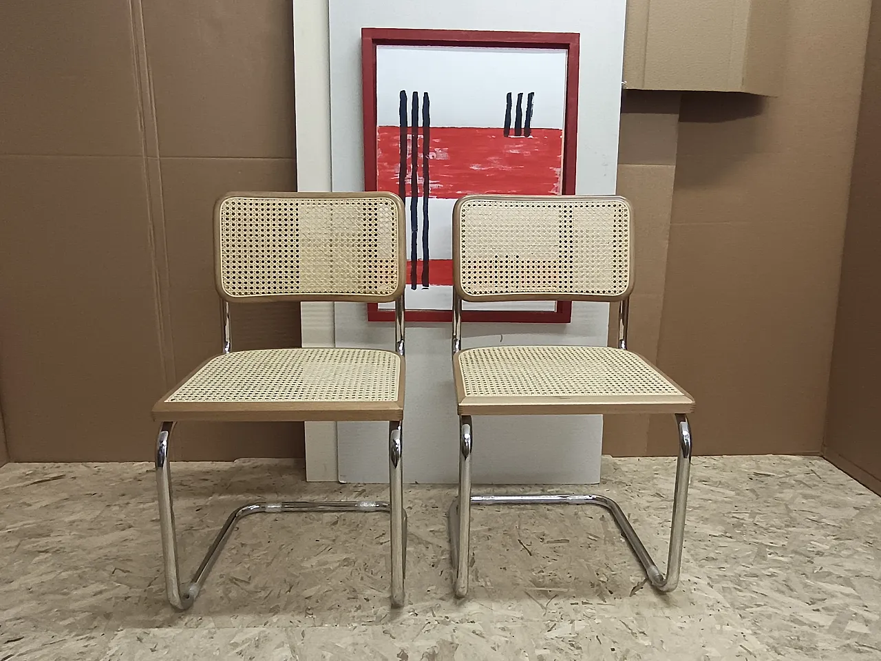 Pair of Cesca chairs, 2000s 3