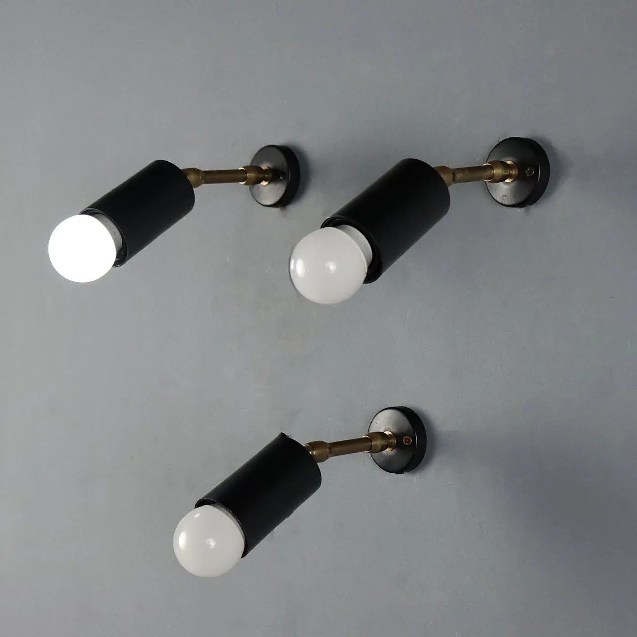 3 Lampade da parete, anni '60 1