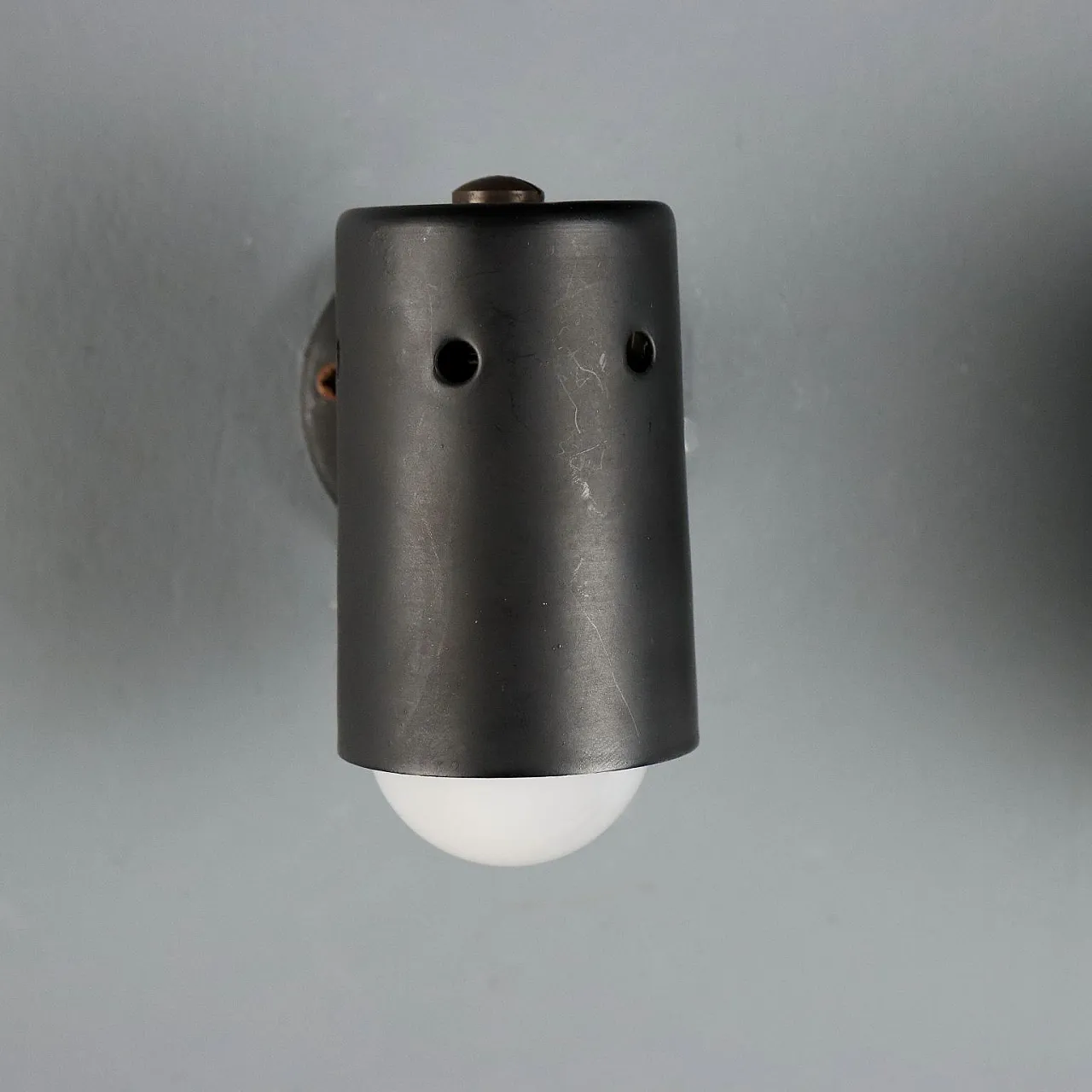 4 Lampade orientabili in metallo nero, anni '60 3