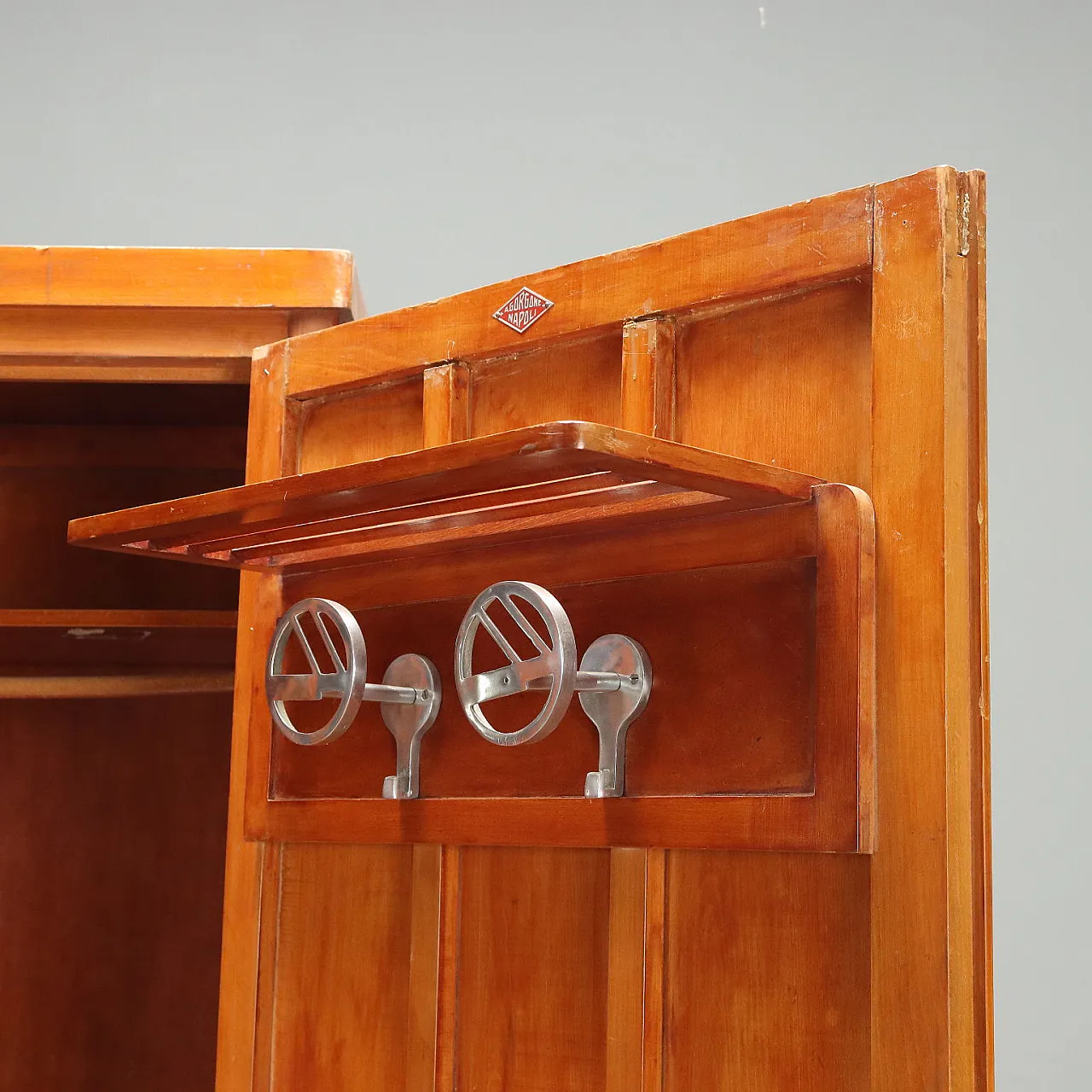 Wardrobe in cherry wood, 1940s 8