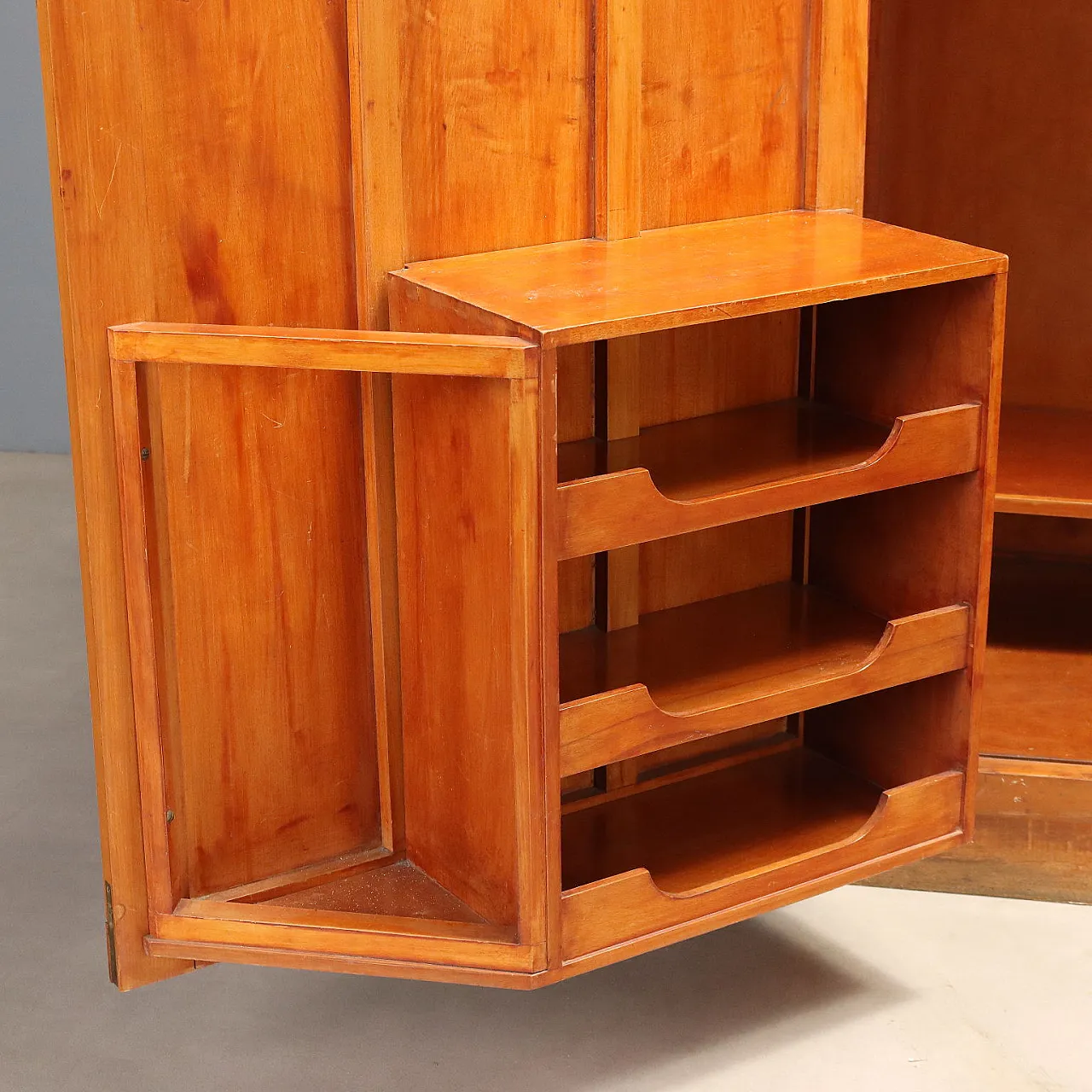 Wardrobe in cherry wood, 1940s 10