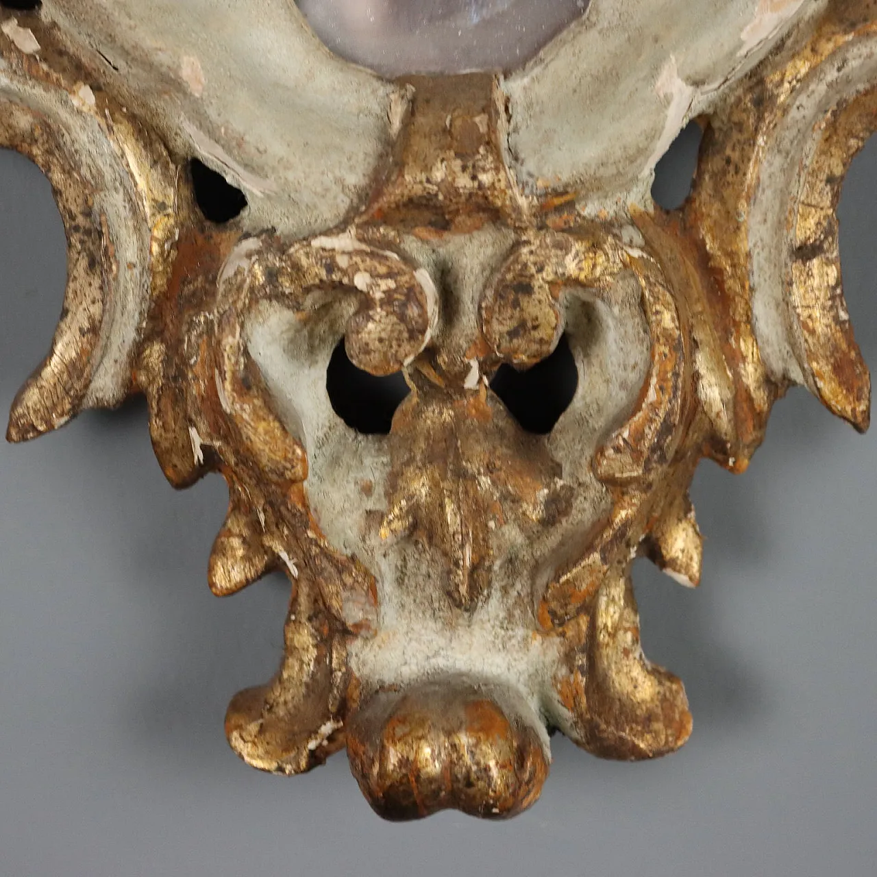 Model of Shelf with carved wooden mirror, 19th century 7