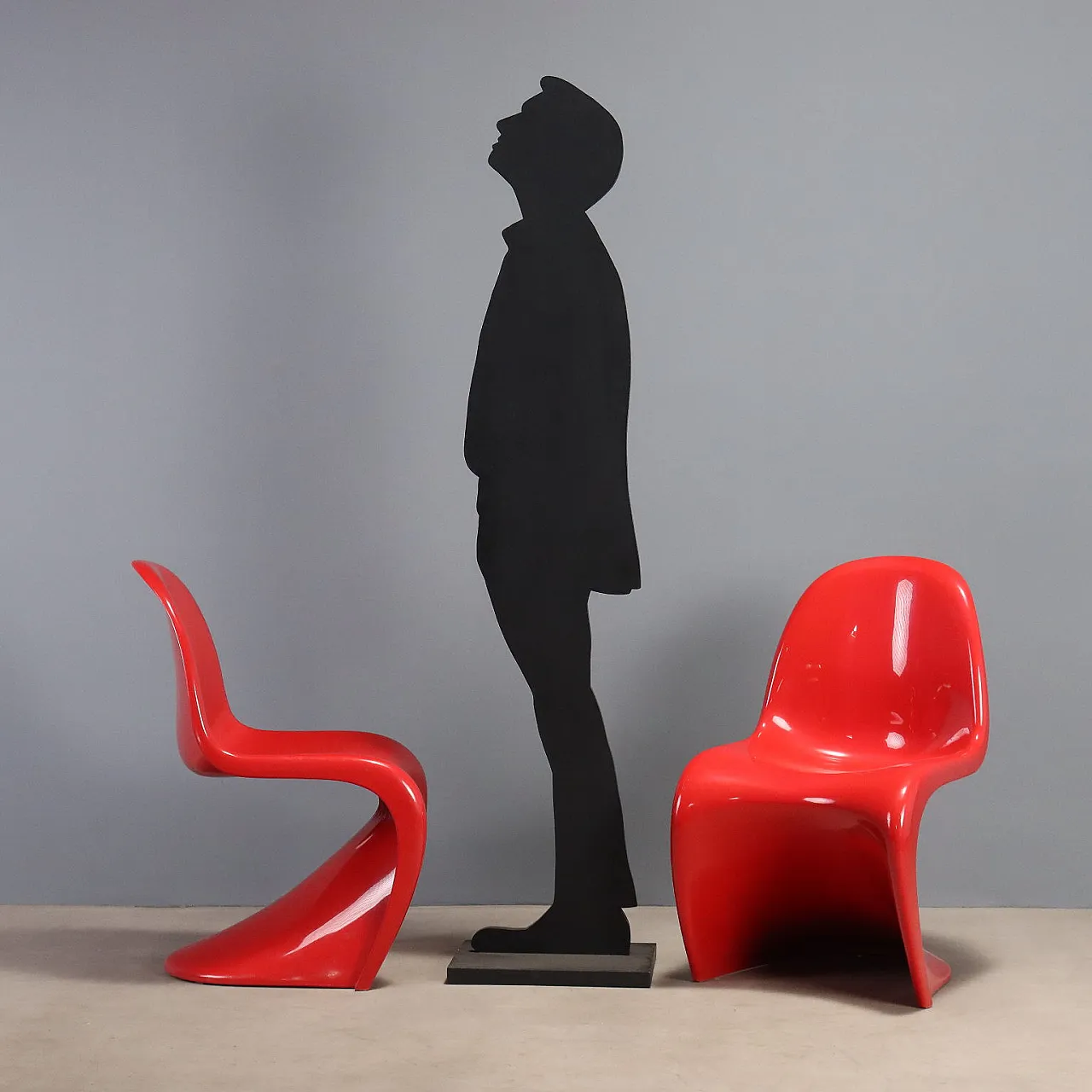 Pair of Panton chairs by Verner Panton for Vitra, 1970s 3