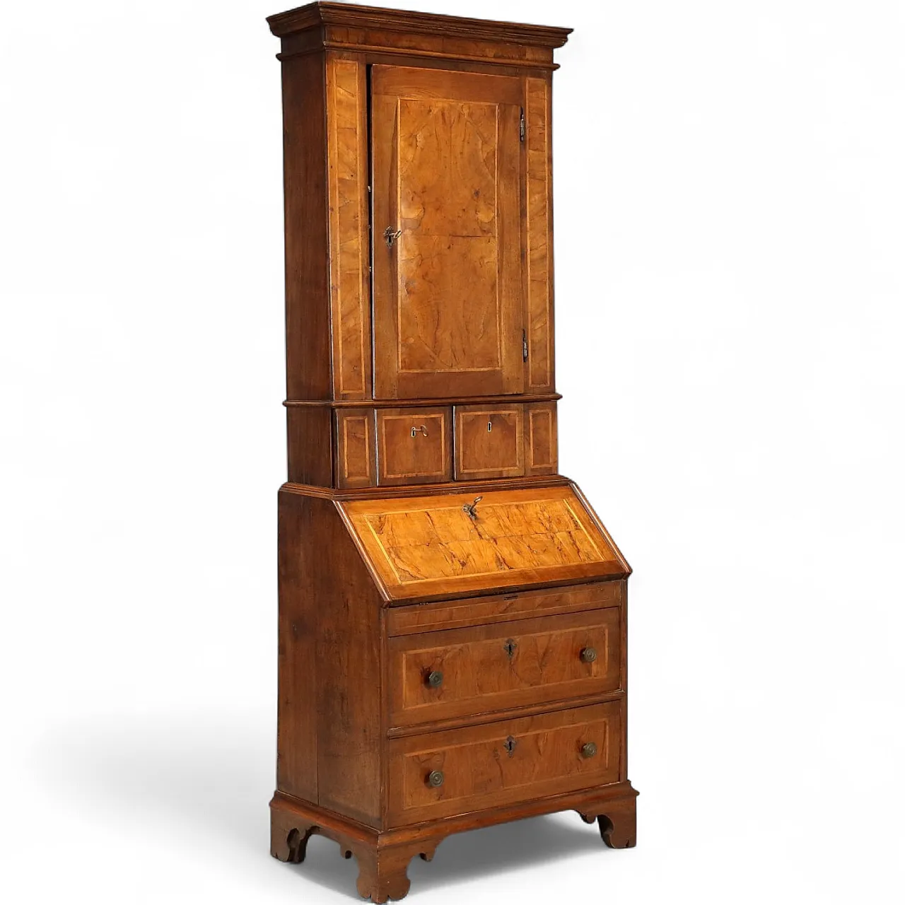 Trumeau in walnut and walnut briar, 18th century 11