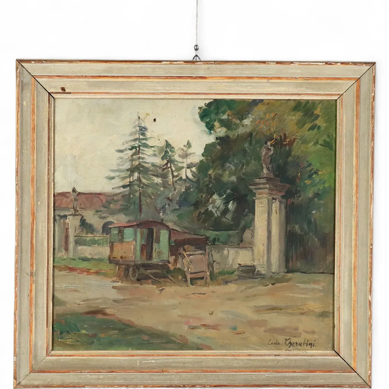Villa Entrance and Caravan by Carlo Cherubini, 20th century 10