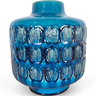 Turquoise glazed ceramic vase, 1970s