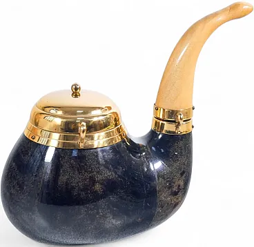Pipa porta tabacco di Aldo TURA per MACABO, anni '50