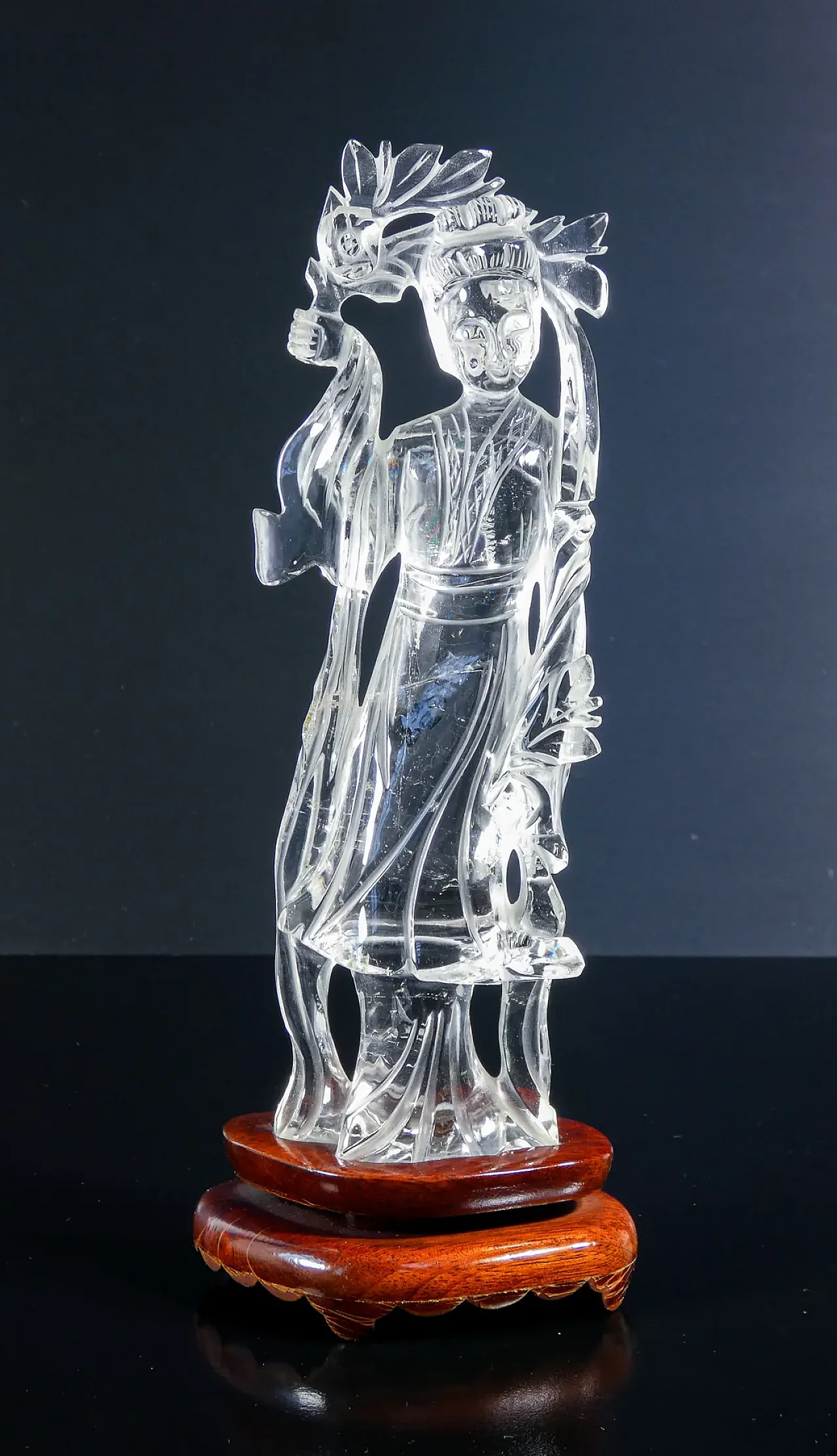 Scultura in cristallo di rocca, primo '900 3