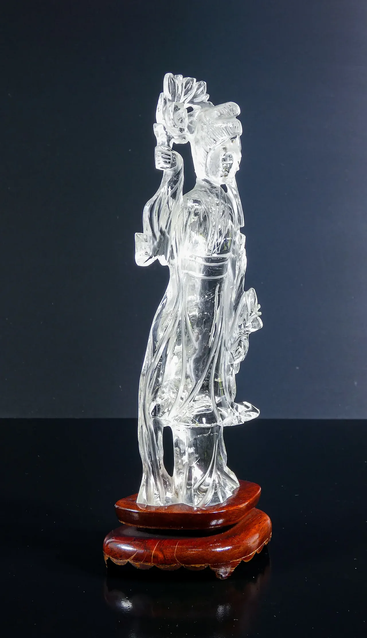 Scultura in cristallo di rocca, primo '900 6