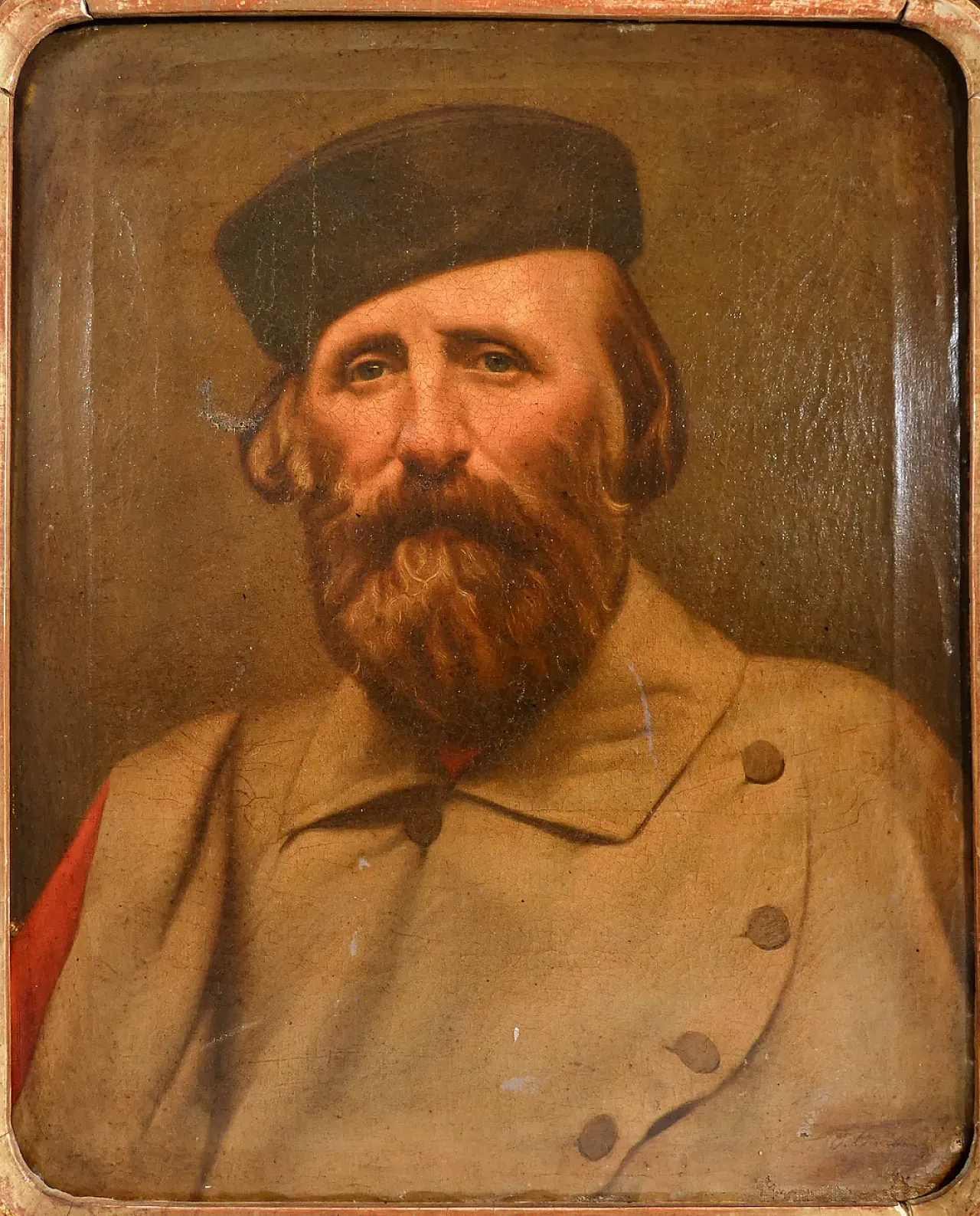 Ritratto di Giuseppe Garibaldi, olio su tela, fine '800 1