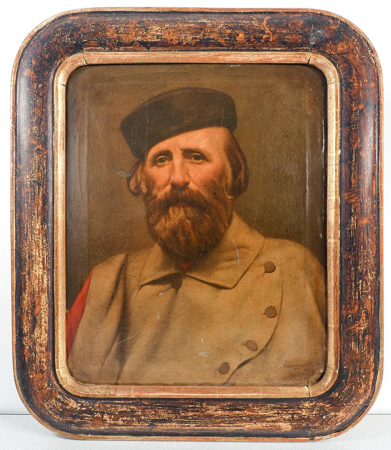 Ritratto di Giuseppe Garibaldi, olio su tela, fine '800 2