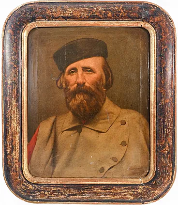 Ritratto di Giuseppe Garibaldi, olio su tela, fine '800