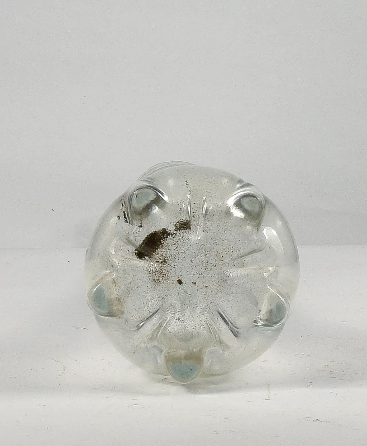 Beveled and cylindrical glass vase by Lazzar and C Vetrelco, 1960s 2