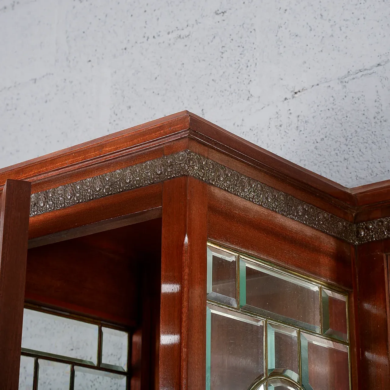2-body sideboard with mirror and 2 drawers, early 20th century 10