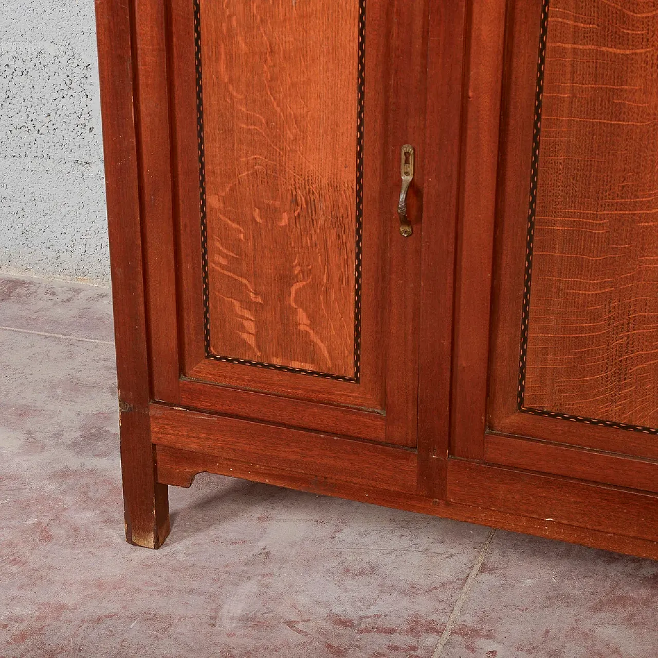 4-door, 2-drawer sideboard with marble top, early 20th century 11