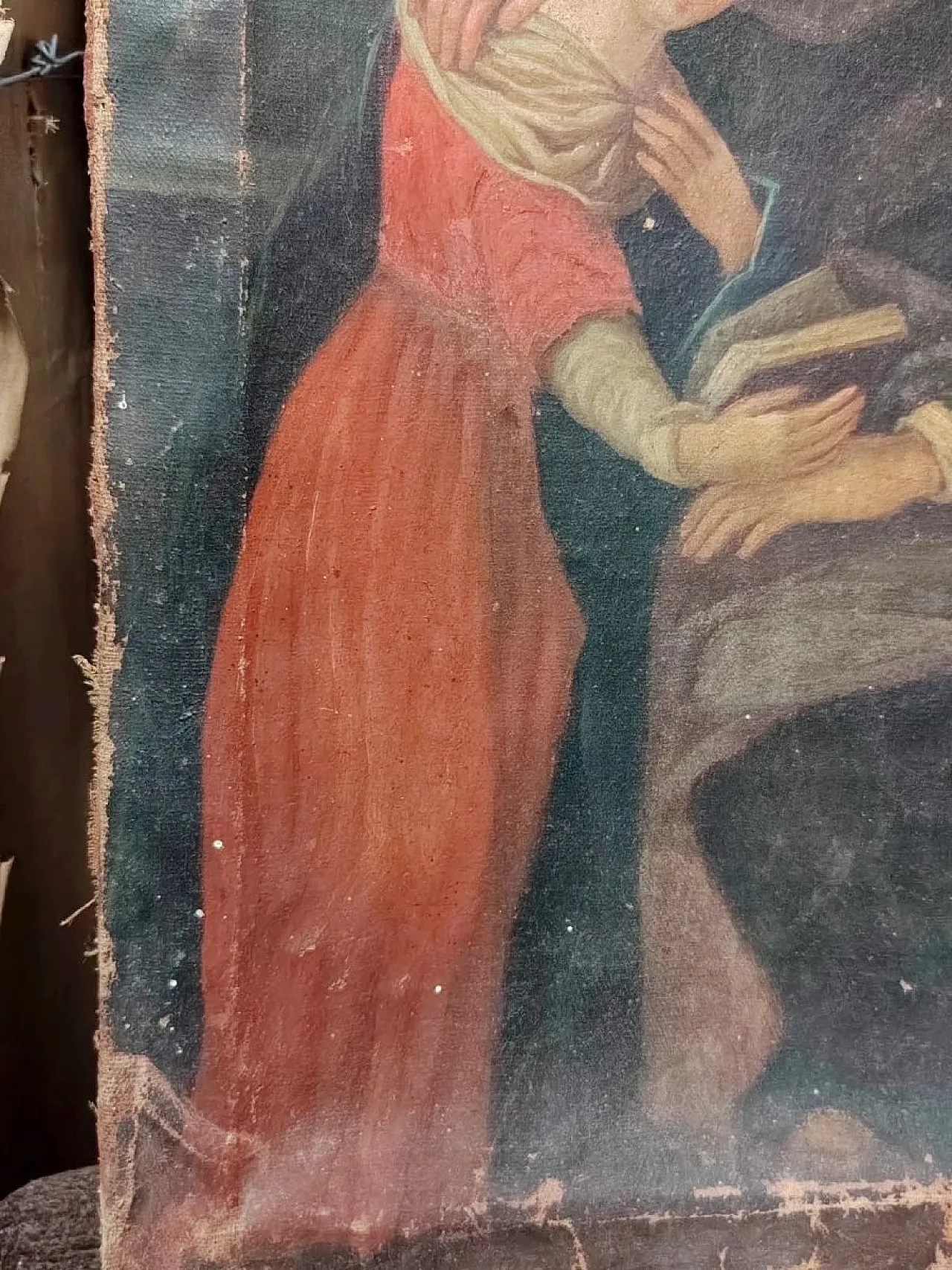 The Education of the Virgin, oil on canvas, 17th century 4