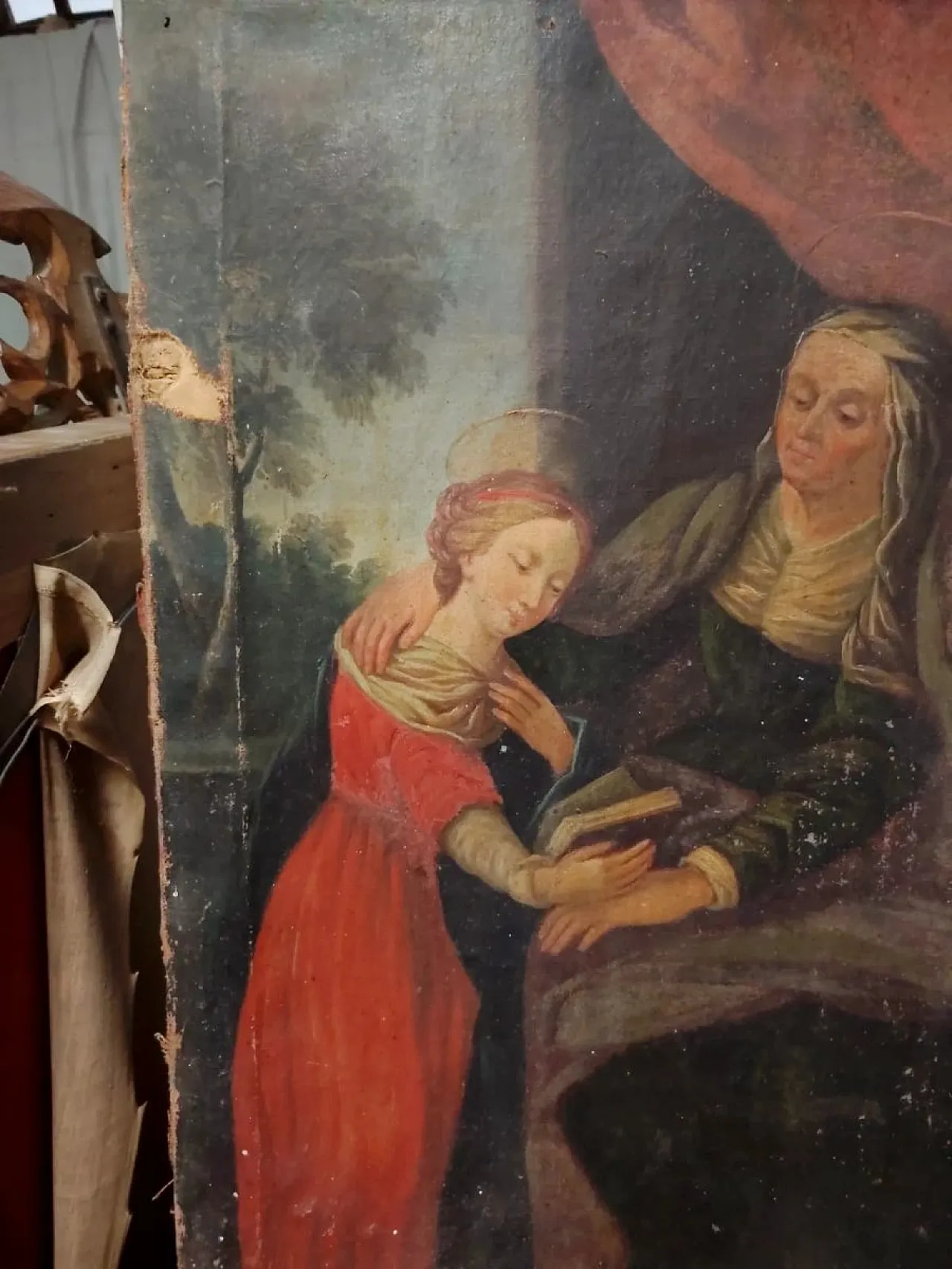 The Education of the Virgin, oil on canvas, 17th century 11
