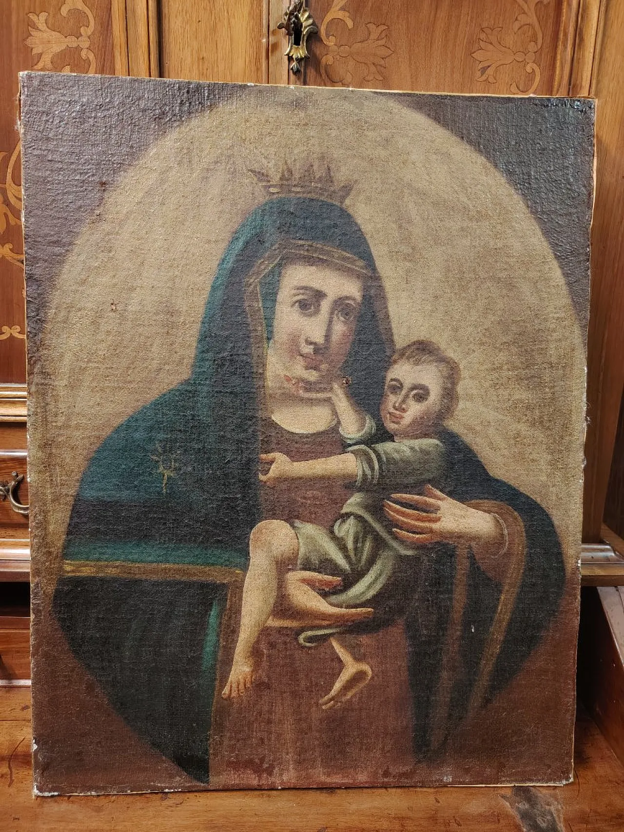 Virgin and Child, oil on canvas, 18th century 1
