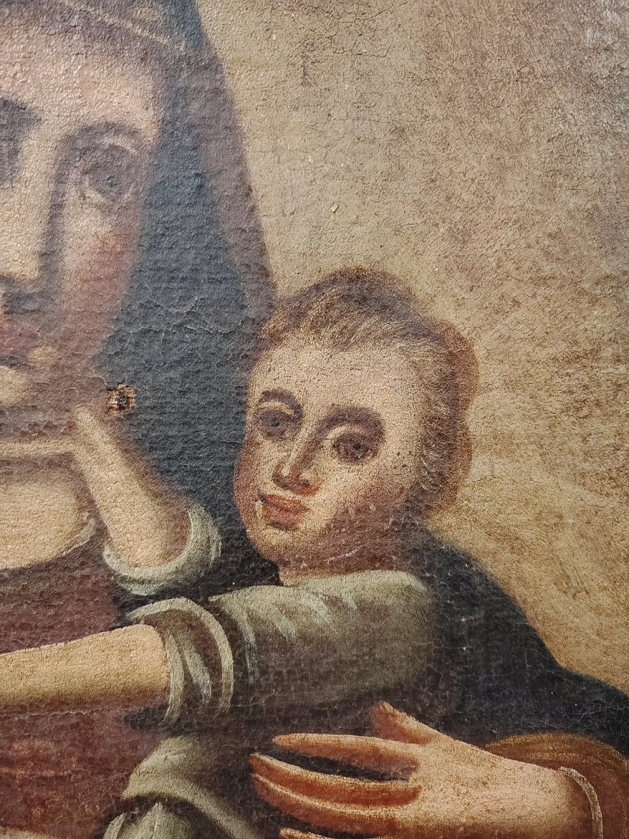 Virgin and Child, oil on canvas, 18th century 5