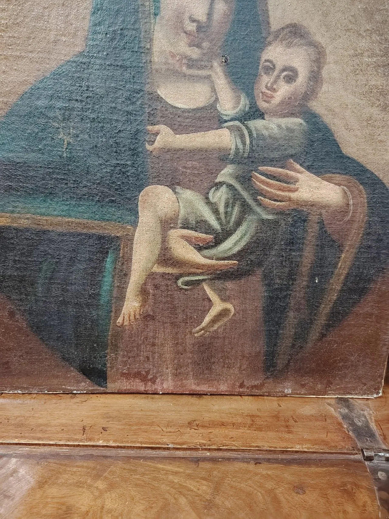 Virgin and Child, oil on canvas, 18th century 8