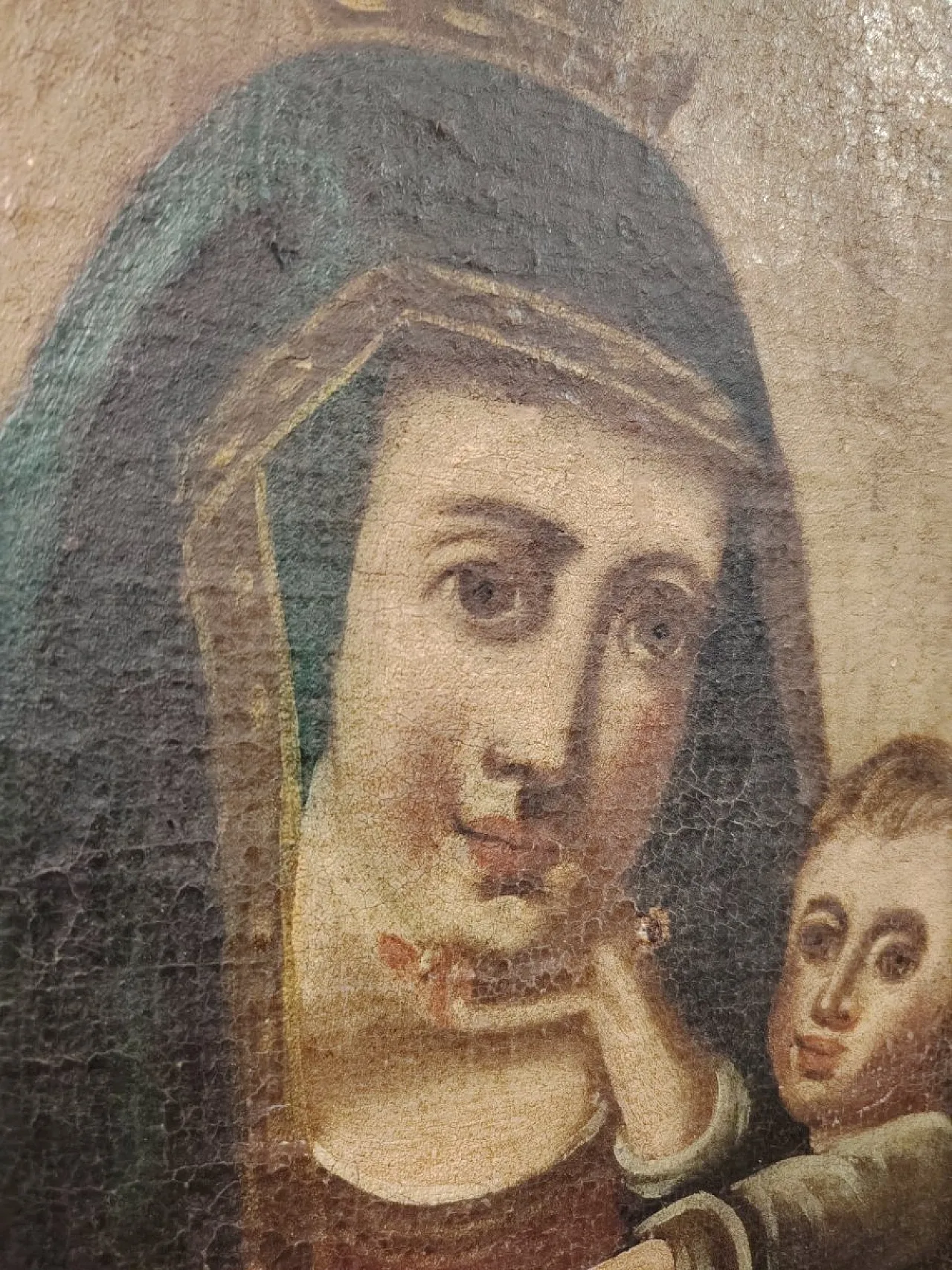 Virgin and Child, oil on canvas, 18th century 9